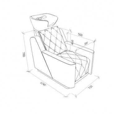 Парикмахерская мойка Manila