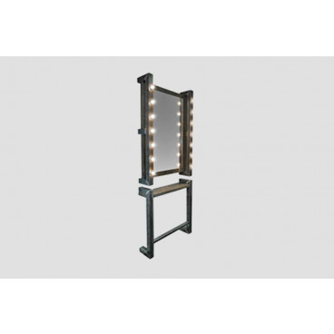 Мужское барбер зеркало Andres с подставкой и подсветкой