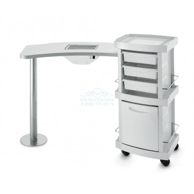 Стол маникюрный 2-ной с вытяжкой 128LX