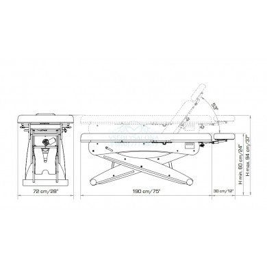 Массажная кушетка "Sereneya-1S"