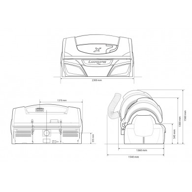 Горизонтальный солярий "Luxura X7 42 SLI BALANCE"