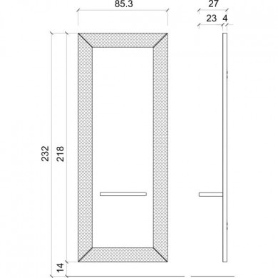 Зеркало парикмахерское "Cocostyle"
