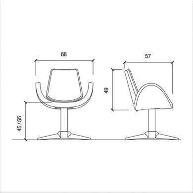 Кресло парикмахерское "Alipes R"