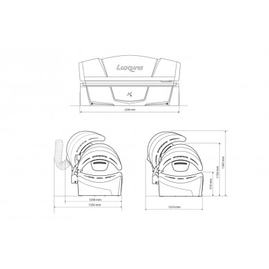 Горизонтальный солярий "Luxura X3 32 Sli Intensive"