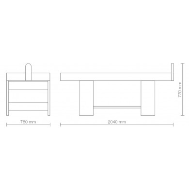 Массажная кушетка "Wellness"